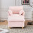 This single-seat corduroy sofa comes with an ottoman and throw pillows. It's perfect for sitting or lying down comfortably in the living room, on the balcony, or in the study-836046554