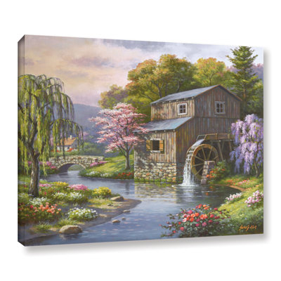 " Spring At The Mill " Painting Print