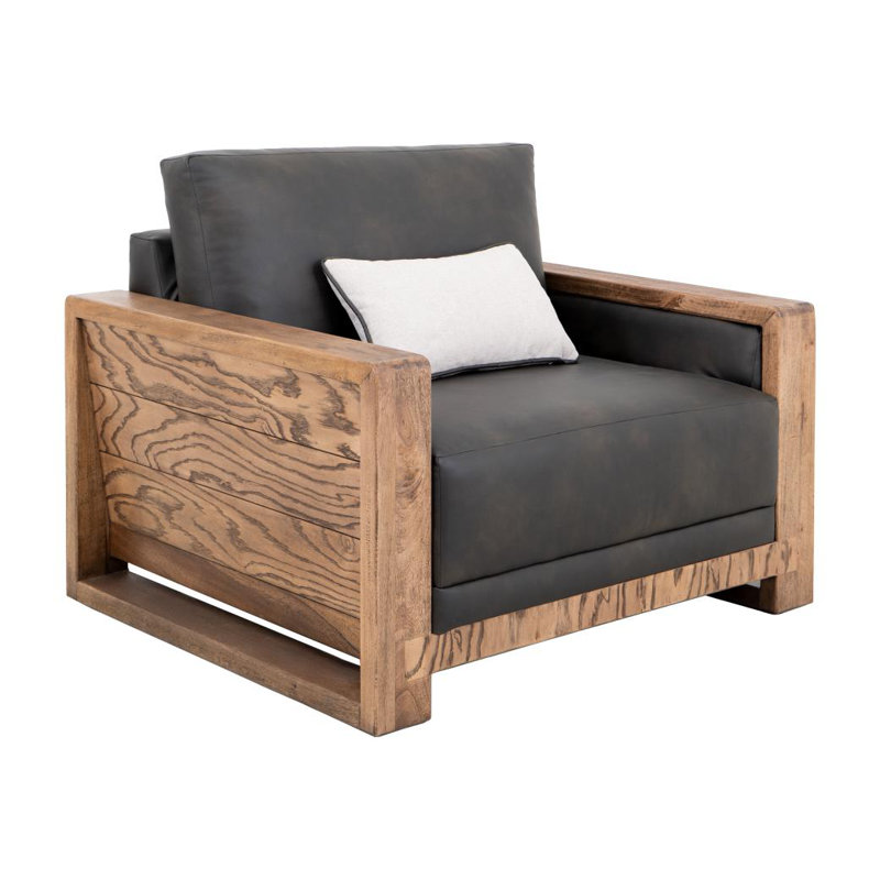 Structure et base en bois, fauteuil