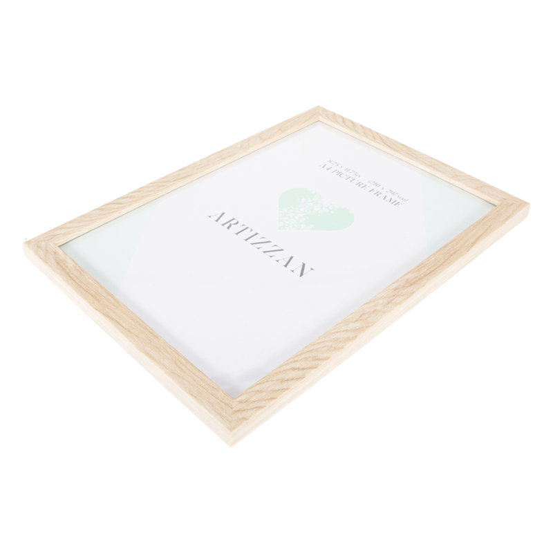 Modern and Stylish Wood Effect Plastic Frame for Wall Hanging, Brown, 33 x 24cm