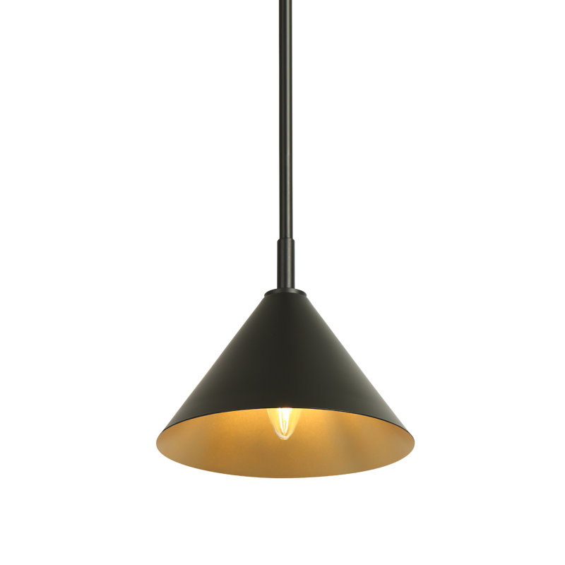 Luminaire suspendu moderne à intensité variable l 8,6 po Talvi, Black
