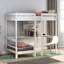 Lit mezzanine avec bureau en L