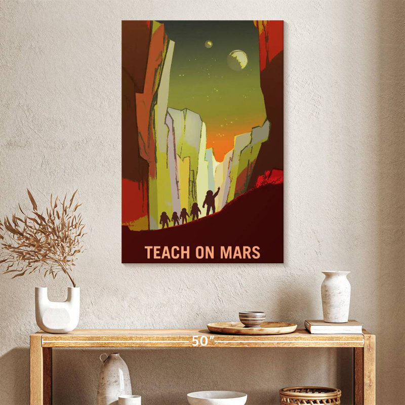 Oberle Mars Explorers Wanted Poster III, 24" H x 16" W