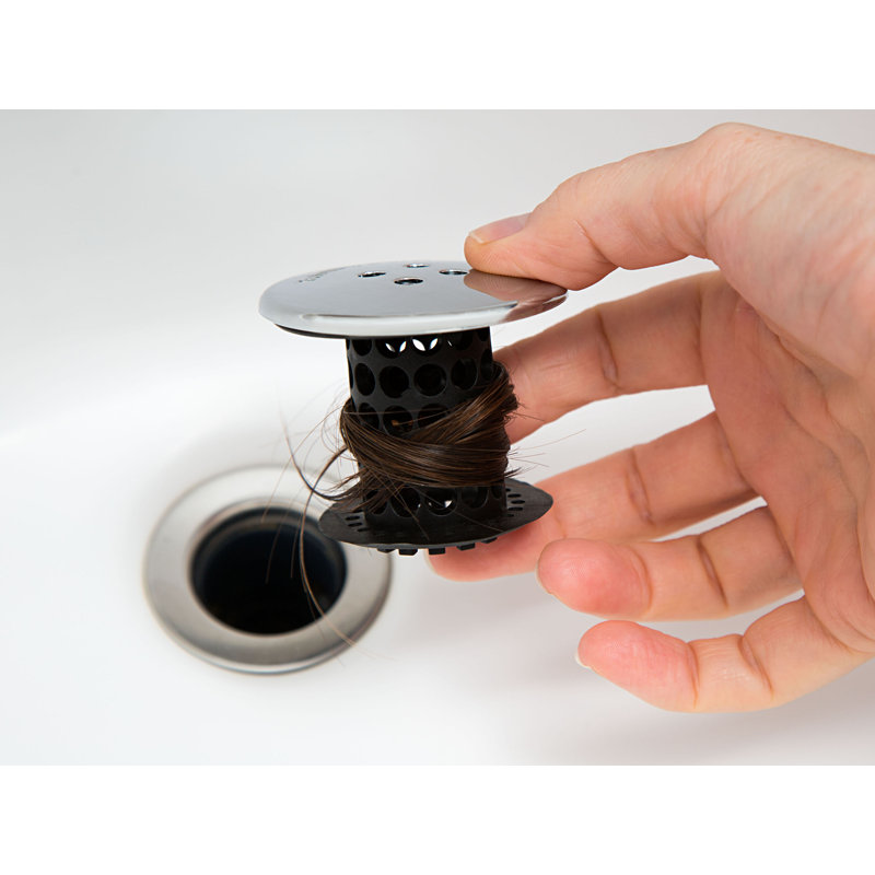 2.25'' W Basket Strainer, Black Chrome