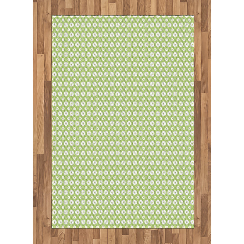 Tapis décoratif rétro en fibres à haute densité, Rectangle— 4 pi x 5 pi 8 po