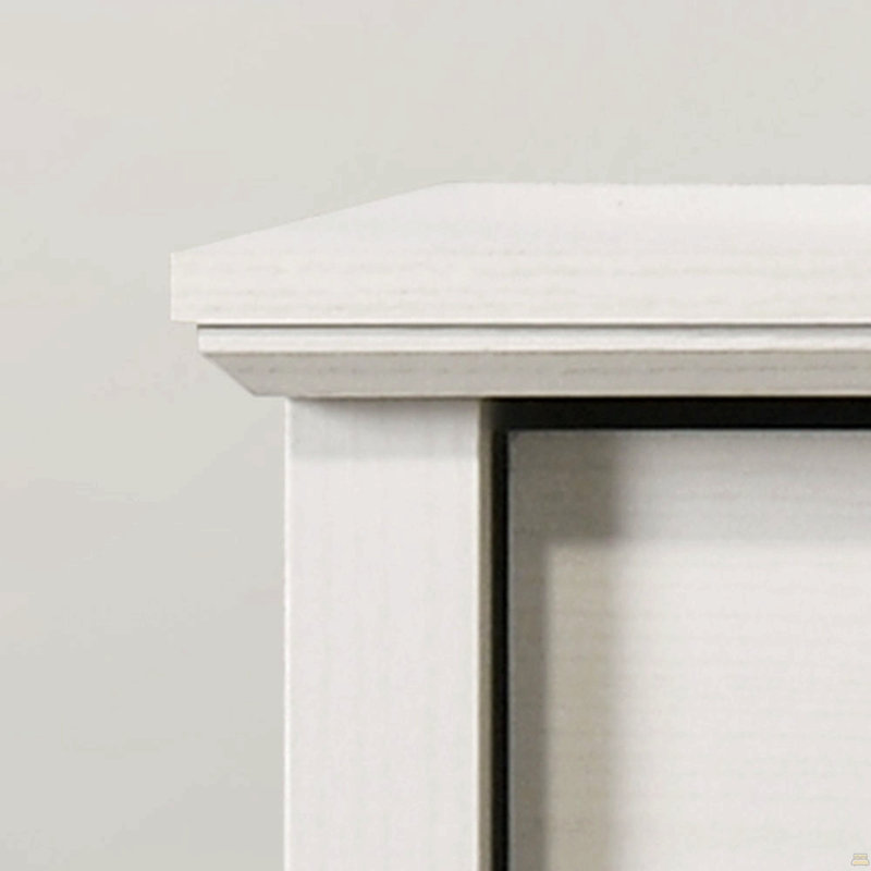 32"W 4-Drawer Chest With Handles, White