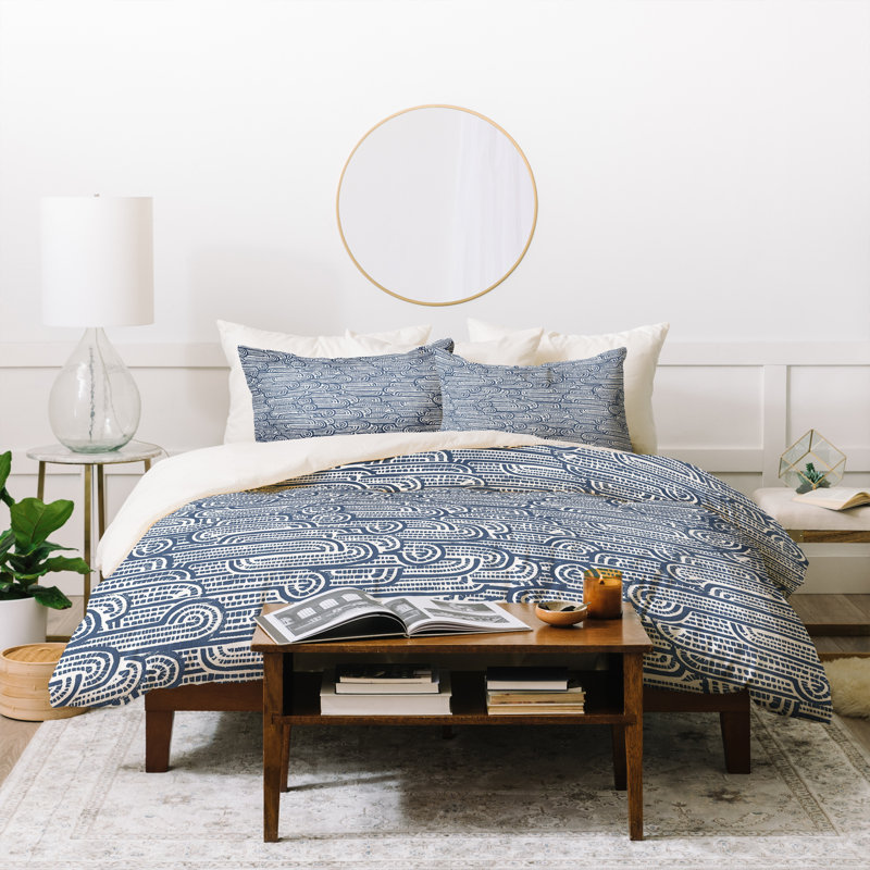 Ensemble de housse de couette Dash and Ash Drift, Housse de couette simple + 1 taie décorative stan