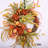 26" Fall Autumn Artificial Apple Fruits Peony Wreath for Front Door