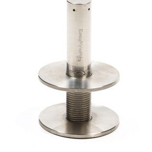 EasyFirePits Marine Grade 316 Stainless Steel 4" Vertical Torch Style Burner Kit