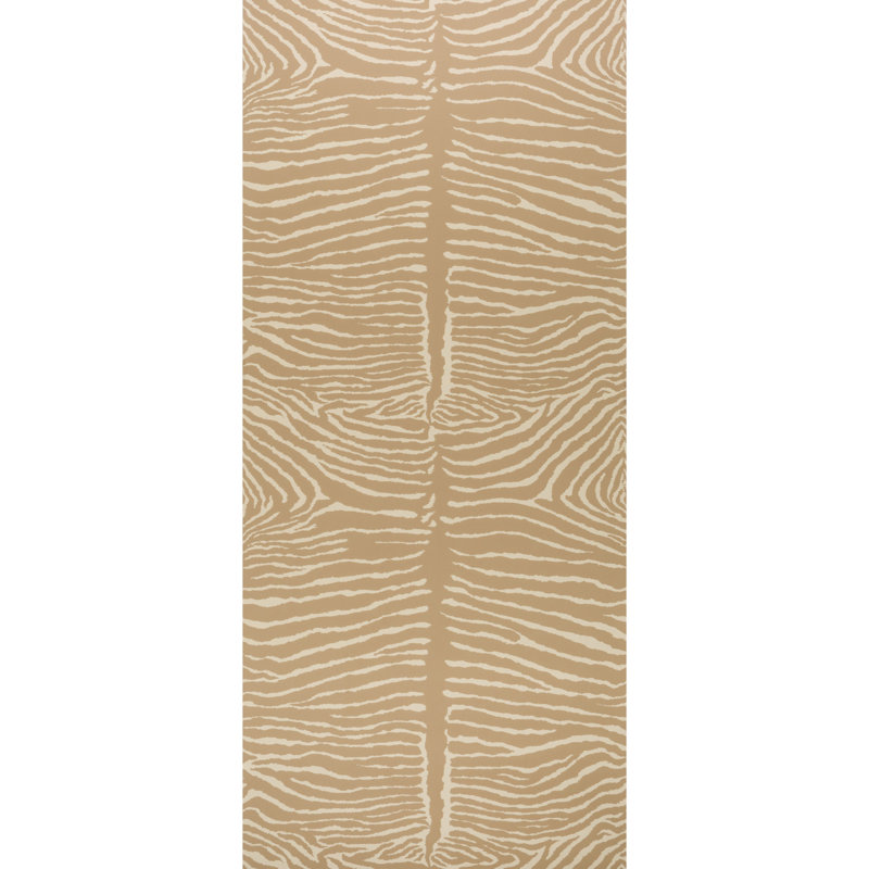Volume Le Zebre 36' L x 24" W Wallpaper Roll, Beige