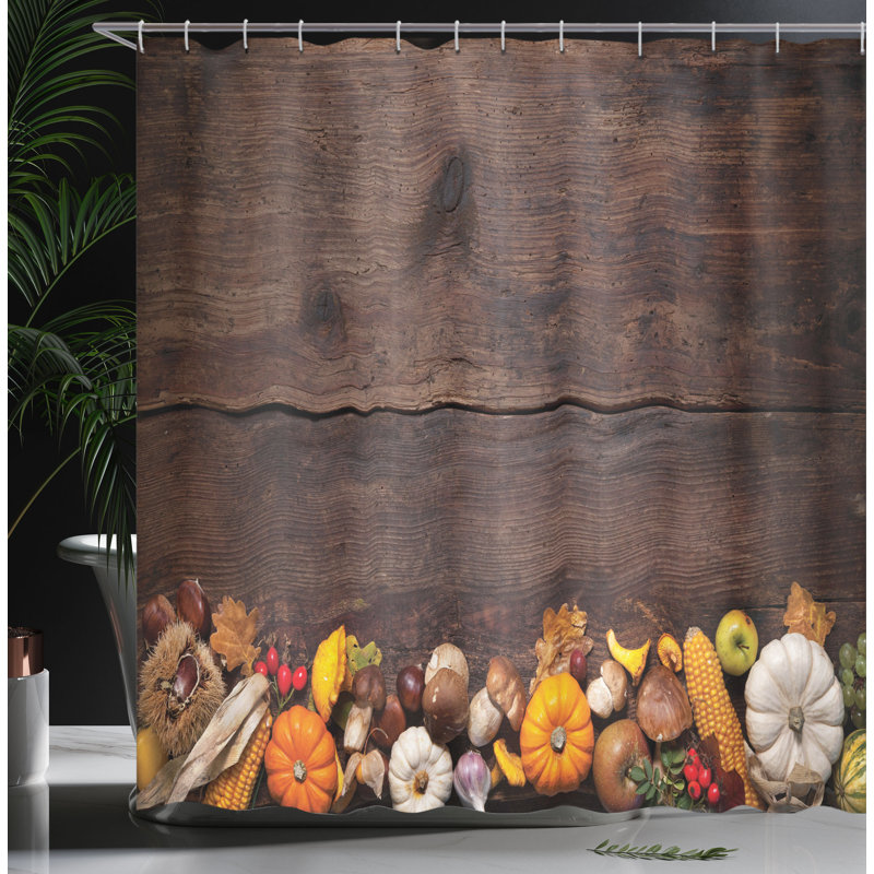 Shower Curtain with Hooks Included, 84"H x 69"W