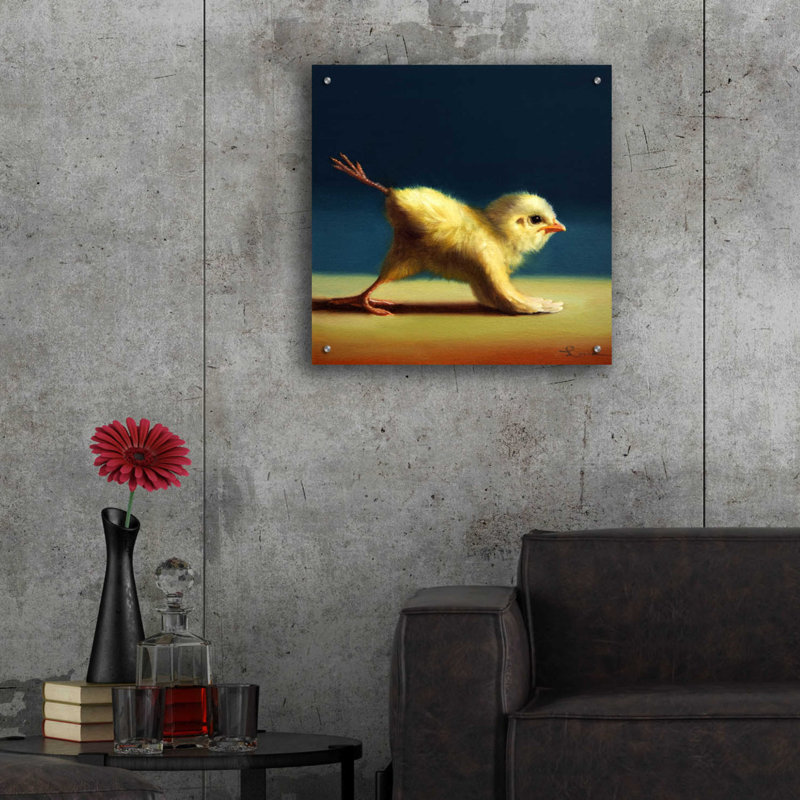 «Yoga Chick Mule Kick» par Lucia Heffernan