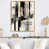 Toile avec cadre flottant or