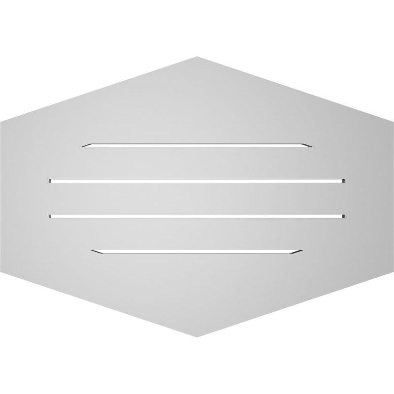 Pente verticale verticale en uréthane 4 pi, H 1 po x l 28 po x L 20 po