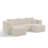 Boneless Modular Sectional Sofa (Brown)-1289574300