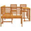 vidaXL Garden Bench Set 4 pcs Brown solid acacia wood