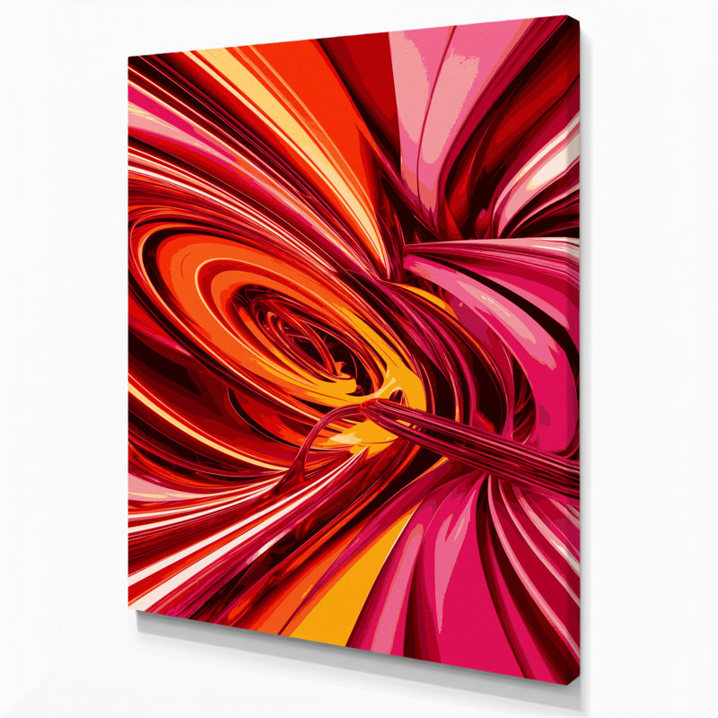 Art numérique sur toile, abstraction numérique 13, H 8 po x l 10 po