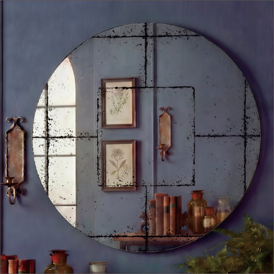 Miroir rond mural polyvalent Idéal pour les chambres à coucher, les salons, les salles à manger, les foyers, les foyers et plus encore