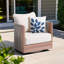 Chaise de patio d'extérieur pivotante avec coussins-1061211317
