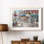 Café pittoresque - peinture encadrée-340469605-340469609