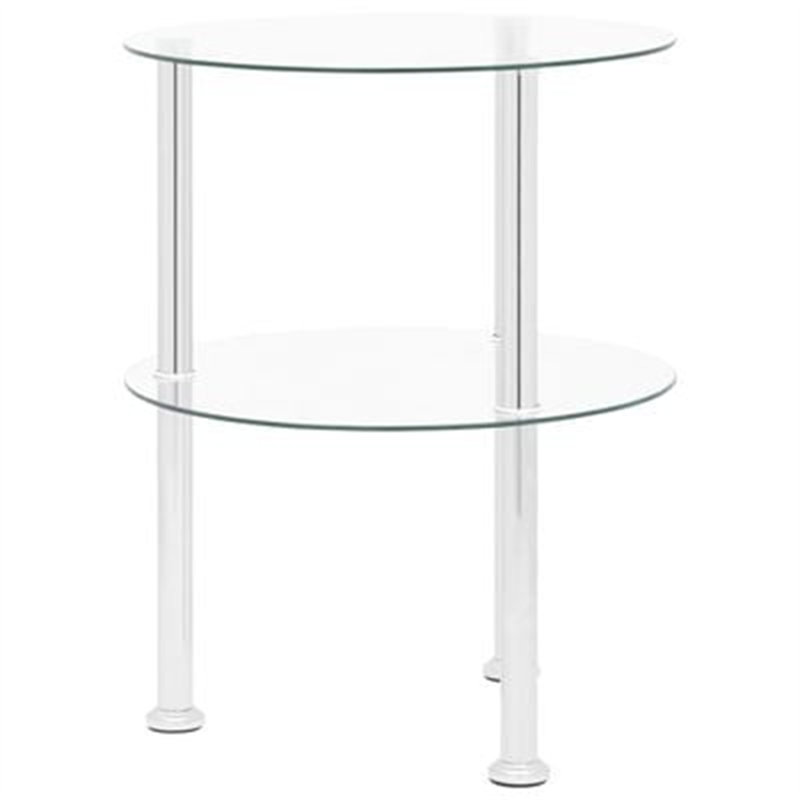Cavallaro Glass Top End Table