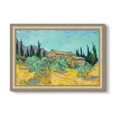 Remises en bois parmi les oliviers et les cyprès, 1889 - Vincent van Gogh - Toile encadrée sur mesure