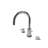 2 Handle Deck Roman Tub Faucet with Diverter