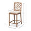 Brighton Upholstered Stool with Solid Wood Frame