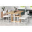 Ensemble de table de salle à manger extensible de 63 pouces Modern Modern