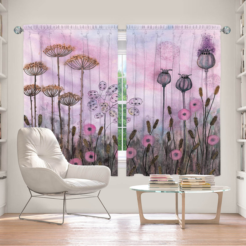 Ensemble de rideaux obscurcissant et isolant avec passe-tringle 2 pièces Delaughter, L 40 po x L 52 po