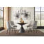 Round Stone Top Metal Base Dining Table