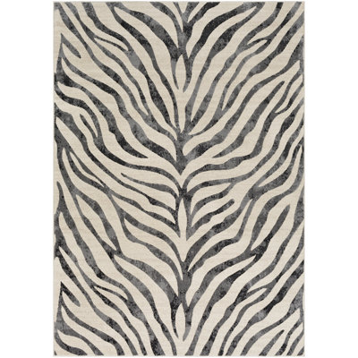 Edsel Animal Print Taupe/Light Gray Area Rug