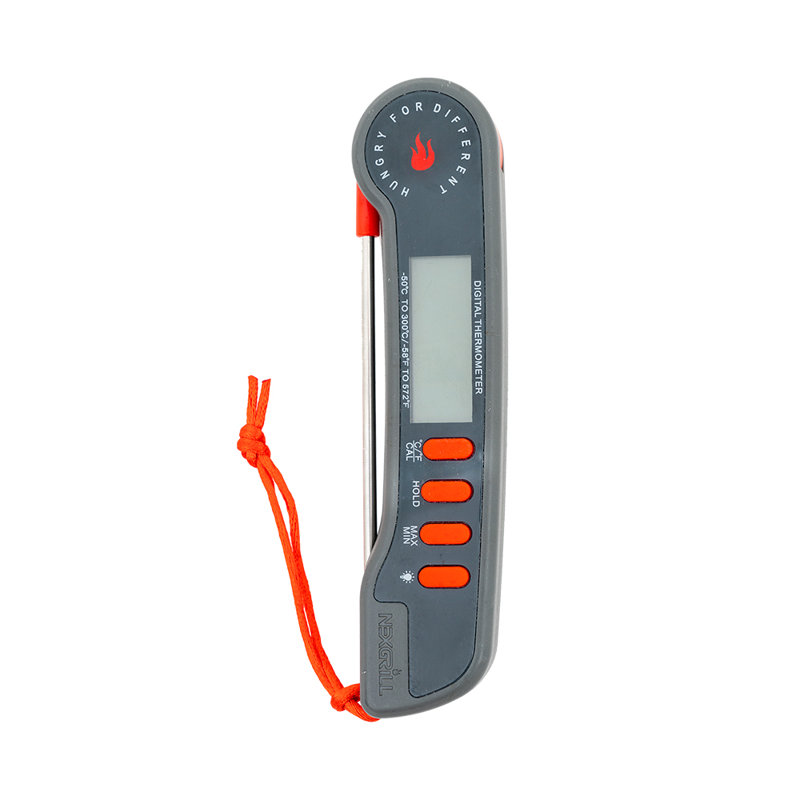 Thermomètre à viande à lecture instantanée avec rétroéclairage et sonde en acier inoxydable Nexgrill