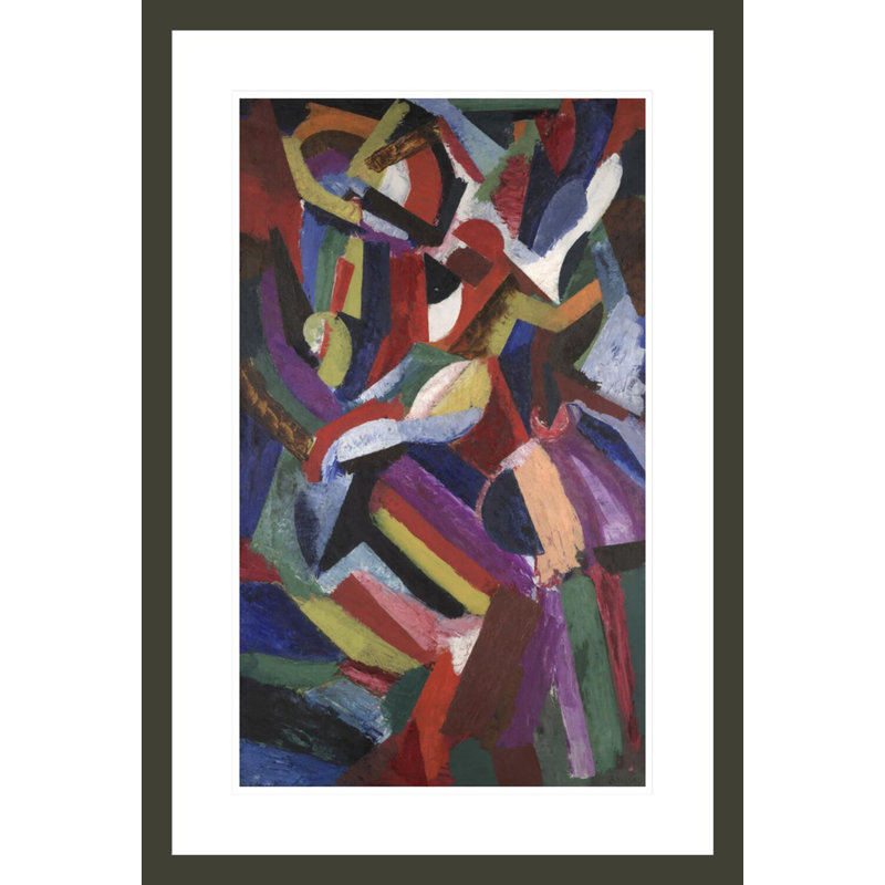 «Composition III» par Patrick Henry Bruce - Impression giclée encadrée, H 29,5 po x l 20,05 po
