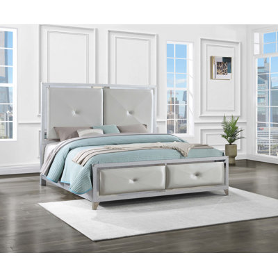 Xamira Tufted Low Profile Standard Bed -  Everly Quinn, A9B5F19BB8F24868BFB10E597961E072