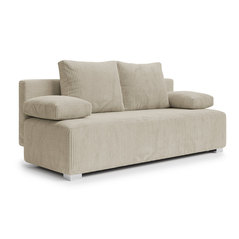 Adriyana 3 Seater Sofa Bed, Beige/Grey