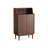Modern Nut-Brown Solid Wood Shoe Storage-34329553