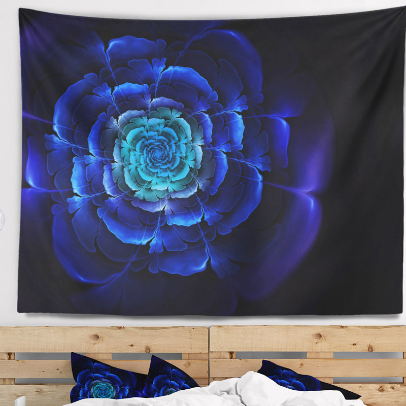 Tapisserie florale fractale, H 78 po x l 92 po
