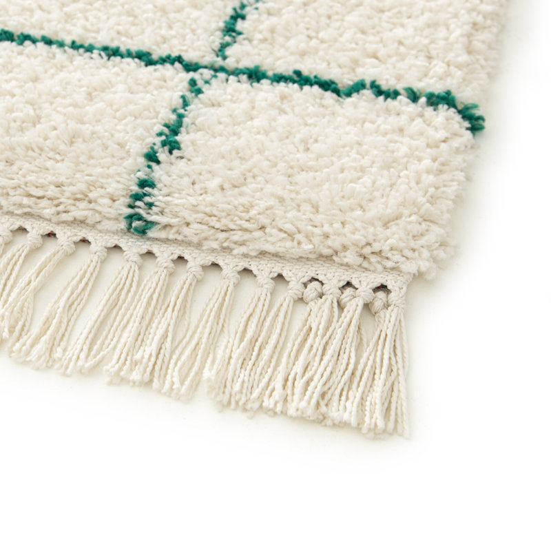 Geometric Shag Area Rug, Rectangle 120 x 170 cm
