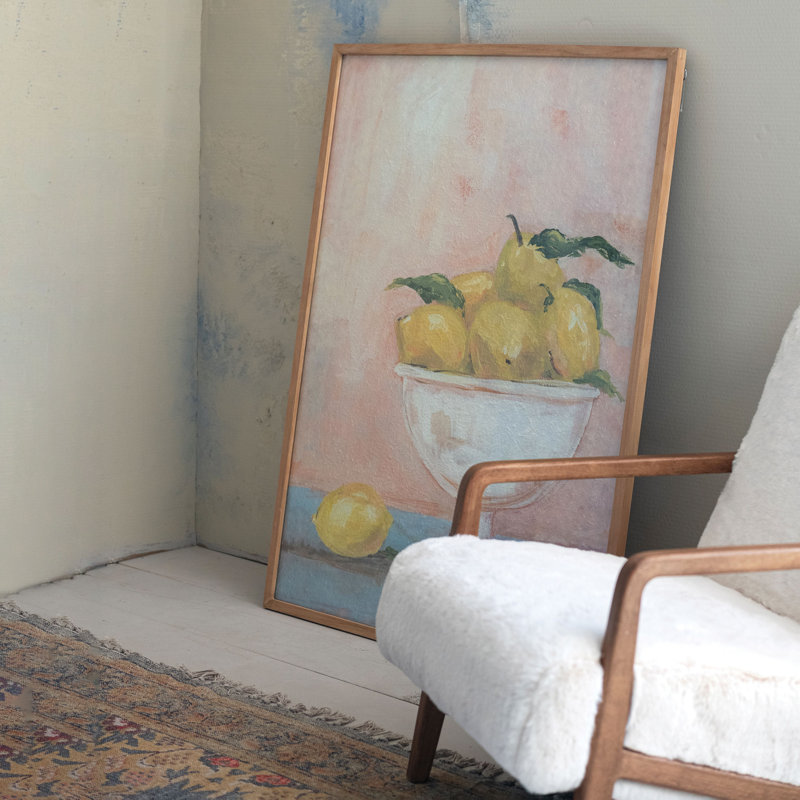Multicolore, décoration murale encadrée en bois et verre