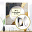 Chidinma - Décoration murale en or noir à grandes spirales abstraites en forme de poterie V pour chambre à coucher-435864355