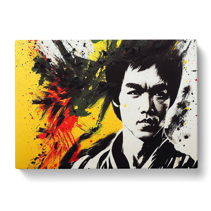 Bruce Lee Splash Vol.1 - Wrapped Canvas, 50cm H x 76cm W x 3cm D