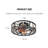 6-Speed Reversible 4 LED Bulbs Caged Low Profile Ceiling Fan with Lights Remote Control(Black)-1677679177
