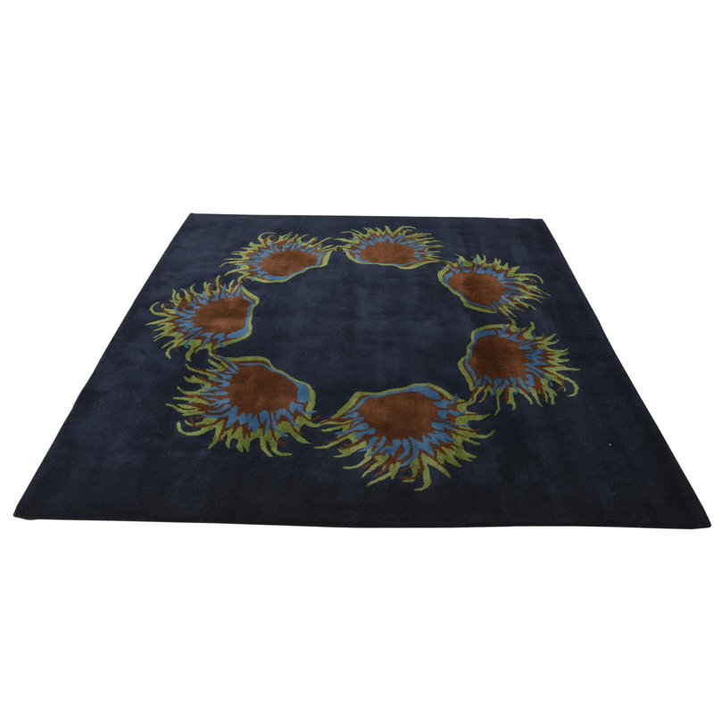 8 Ft Square Pineland Navy Blue Rug