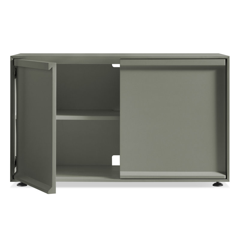 Superchoice 2 Door Credenza, Gray Green