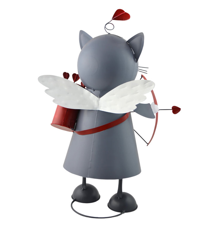 Tête de chat décorative pour chat 18 pouces Cupid, Gris