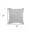 Coussin décoratif gris uni moderne et velouté