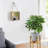 Rattan Style Wood Wall Shelf with Rope