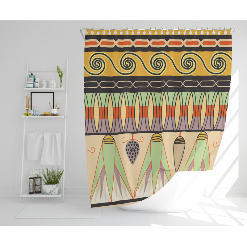 Reinholdt Polyester Shower Curtain, 168cm H x 168cm W