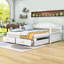 Lit de jour simple en bois avec lit gigogne et 2 tiroirs de rangement Alleson-814409457